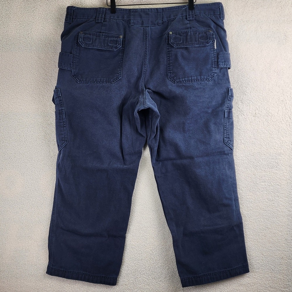 Duluth Trading Co‎ 92204 Cargo Pants Mens 46x30 Navy Blue Relaxed Fit Workwear - Picture 5 of 10